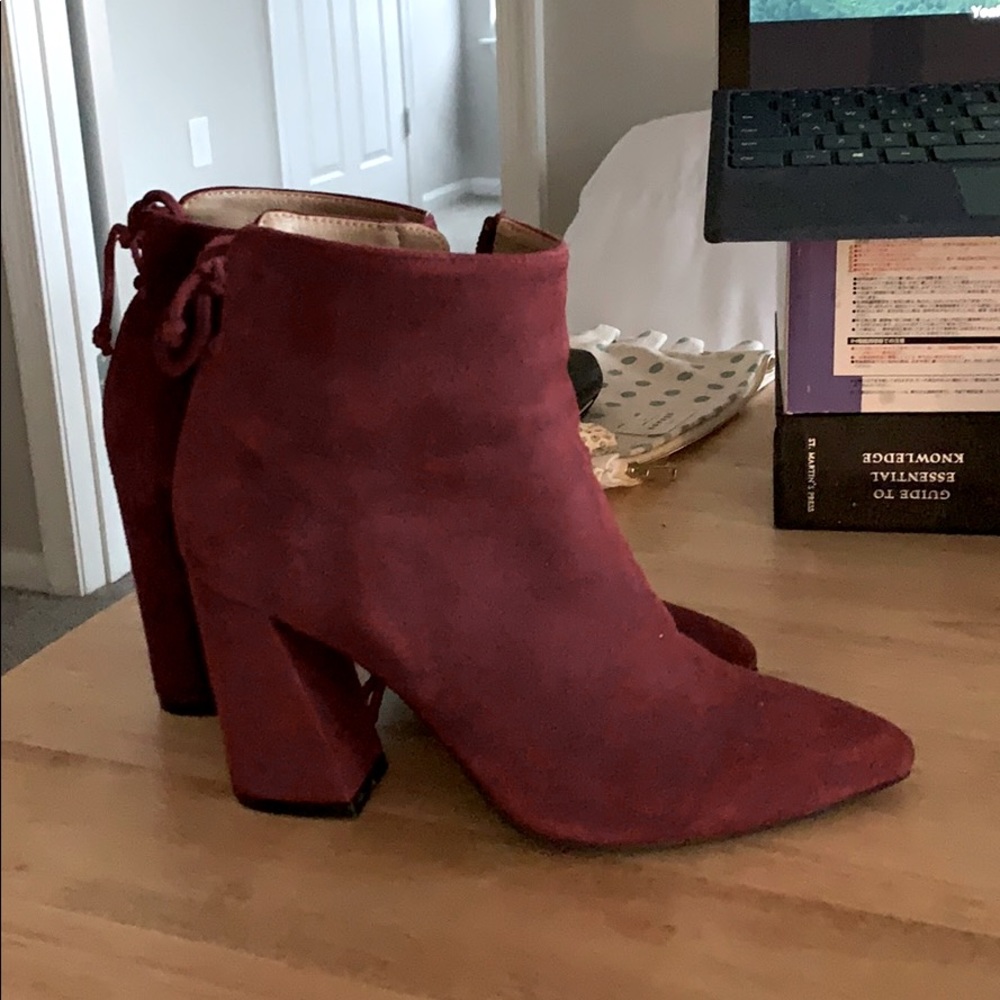 Stuart weitzman wine boots size 37 made in Spain